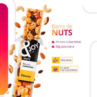 Barra de castanha ejoy nuts clássica 30g caixa com 12 un lanche saudável em Oferta na Shopee