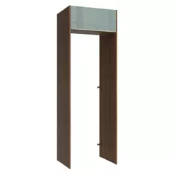 Porta-Geladeira 73 cm 1 Porta Basculante Rustic/Cinza Lux Madesa