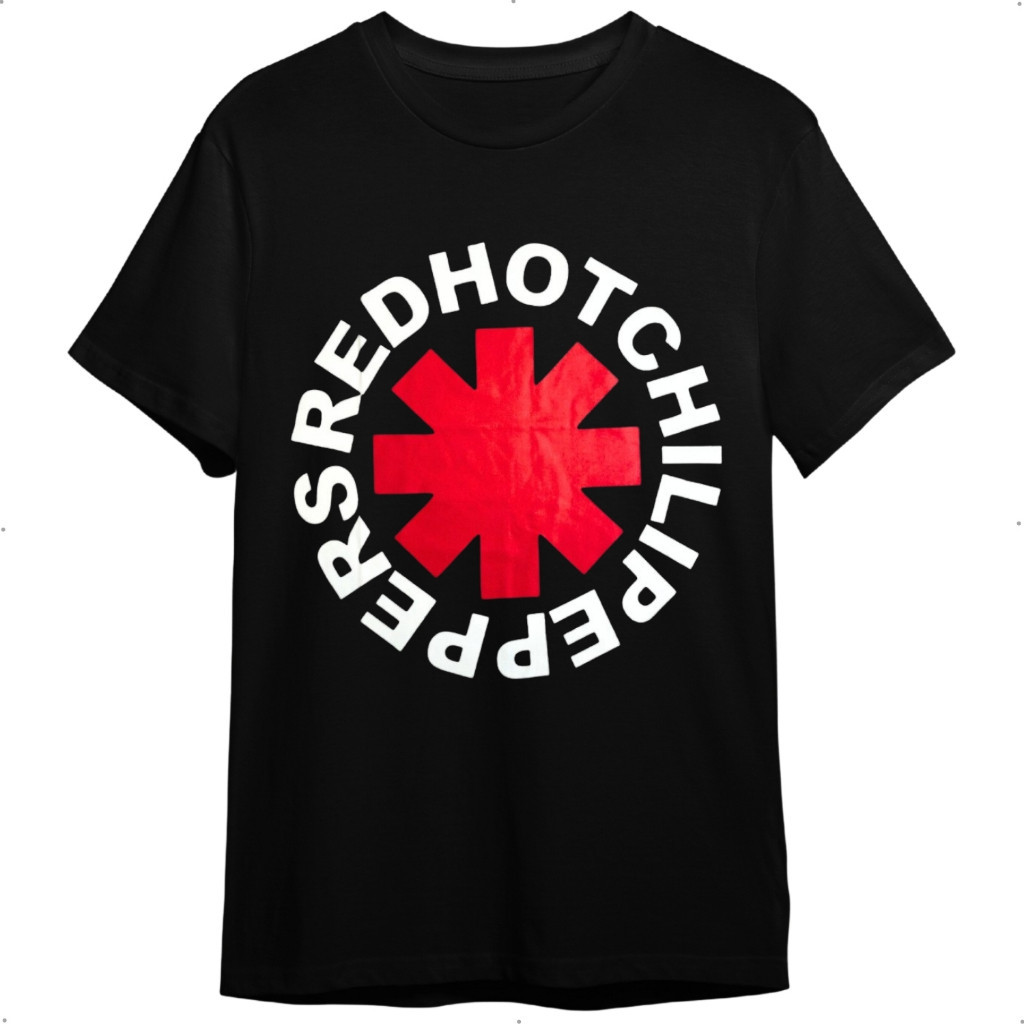 Camiseta Streetwear Red Hot Chilli Peppers Tradicional Preta De Banda Rock Masculina E Feminina  Envio Imediato