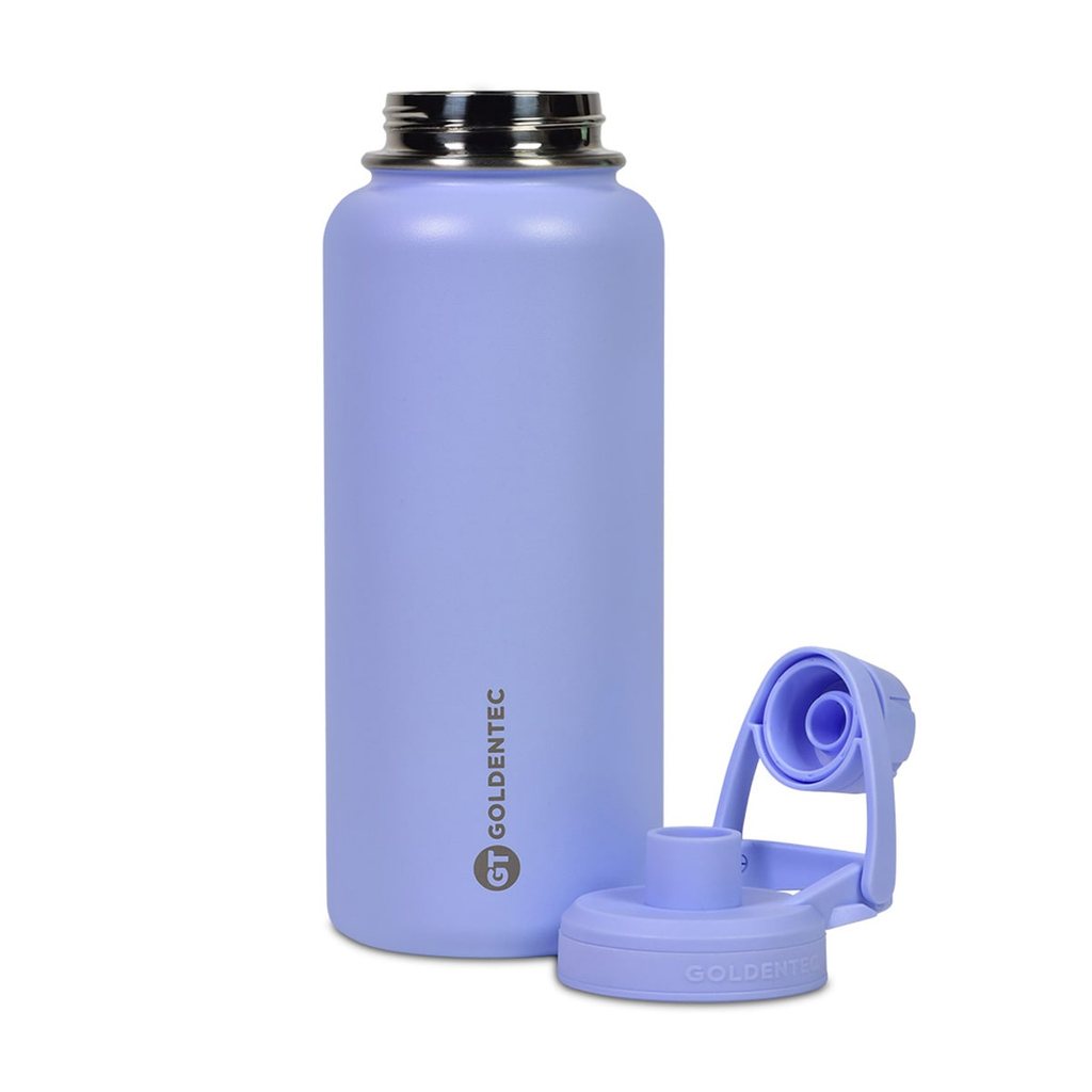 Garrafa Térmica Goldentec Inox 1000 ml ou frias com tampa com bico e base emborrachada - Lilás em Oferta na Shopee