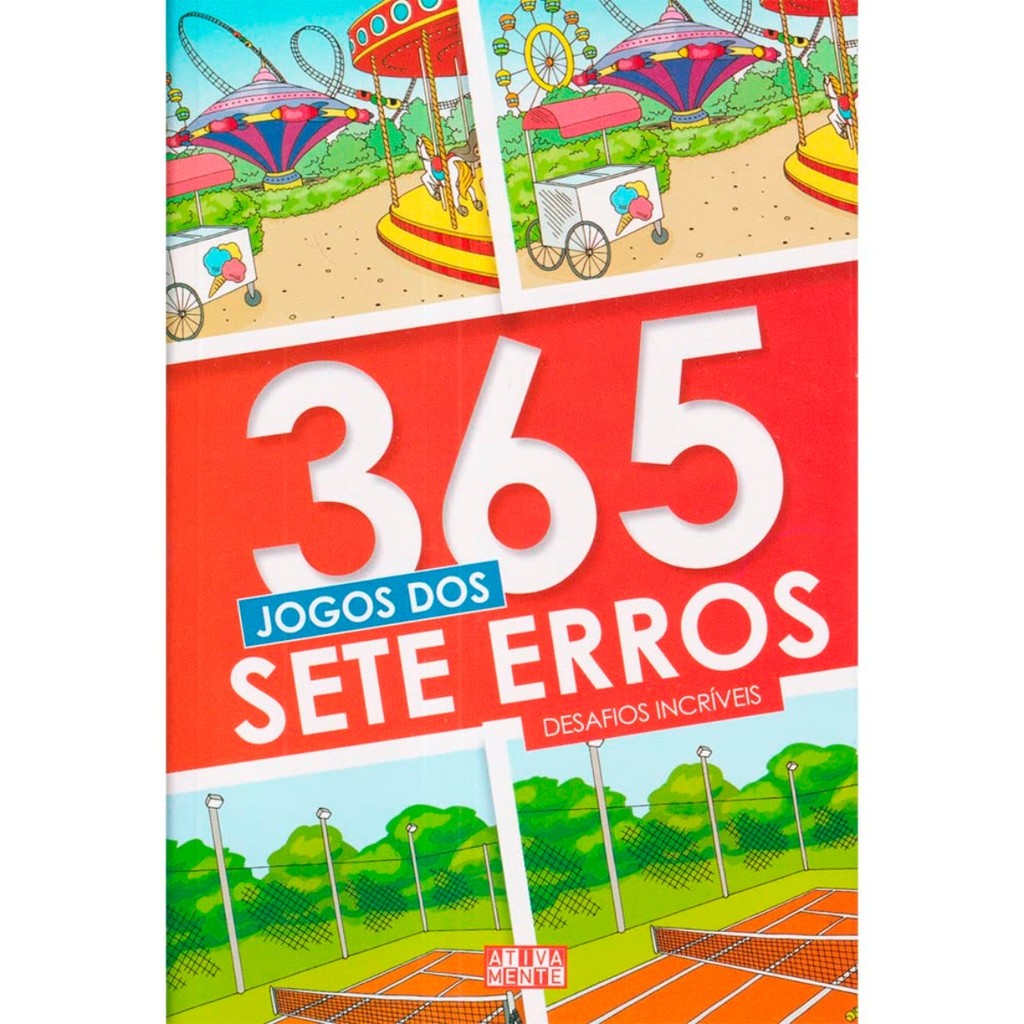 Livro 365 Jogos Dos Sete Erros Desafio Incríveis Passa Tempo 7