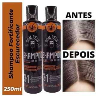 KIT 2 Shampoos Escurecedor Para Cabelo Branco 250ml Dom Pelo - Original em Oferta na Shopee