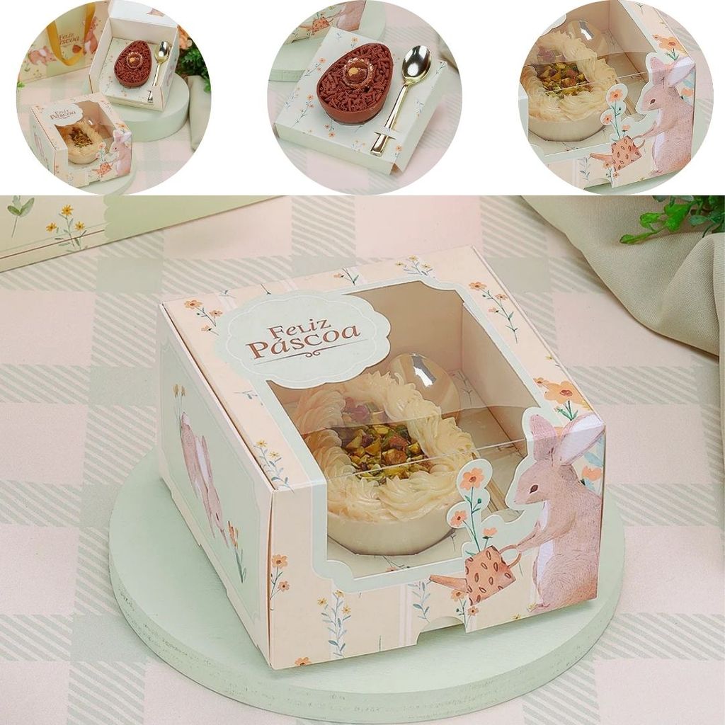 10 CAIXA PARA OVO DE COLHER 100/150G FLORIR 5519 ( PASCOA JANGO 2026 )