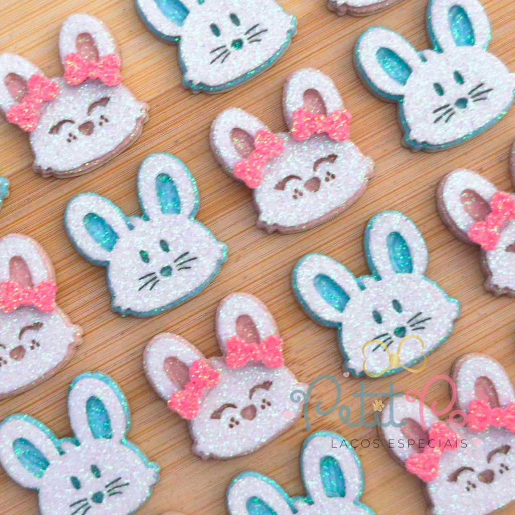 ADESIVO PET PÁSCOA COELHINHOS FOFOS - BANHO E TOSA (20 UNIDADES) em Oferta na Shopee