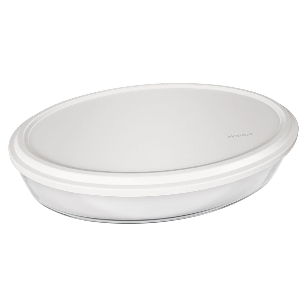 Assadeira Nadir Marinex em Vidro Oval com Tampa 3,2L - Item Sortido em Oferta na Shopee