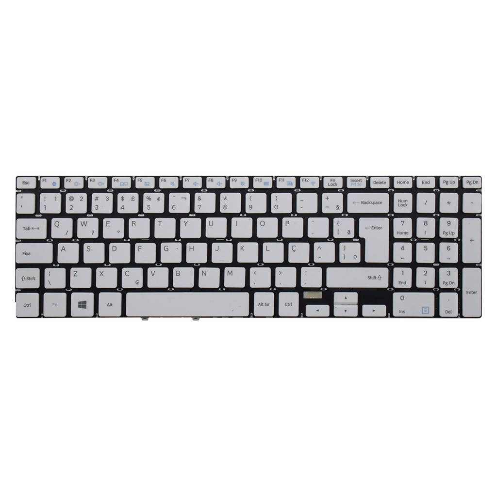 Teclado para Notebook Samsung Expert NP350XAA Branco em Oferta na Shopee