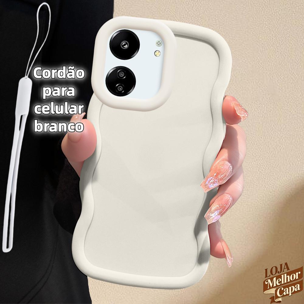 Capinha Silicone Macia Capa Líquido Telefone Para Xiaomi Redmi 13C 4G 5G Capas Celular À Prova De Quedas Case 0000 MKL
