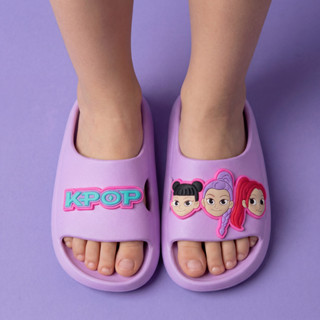 Chinelo Nuvem Infantil Slide Menina Guerreiras do K-Pop Huntrix Envio Rápido em Oferta na Shopee