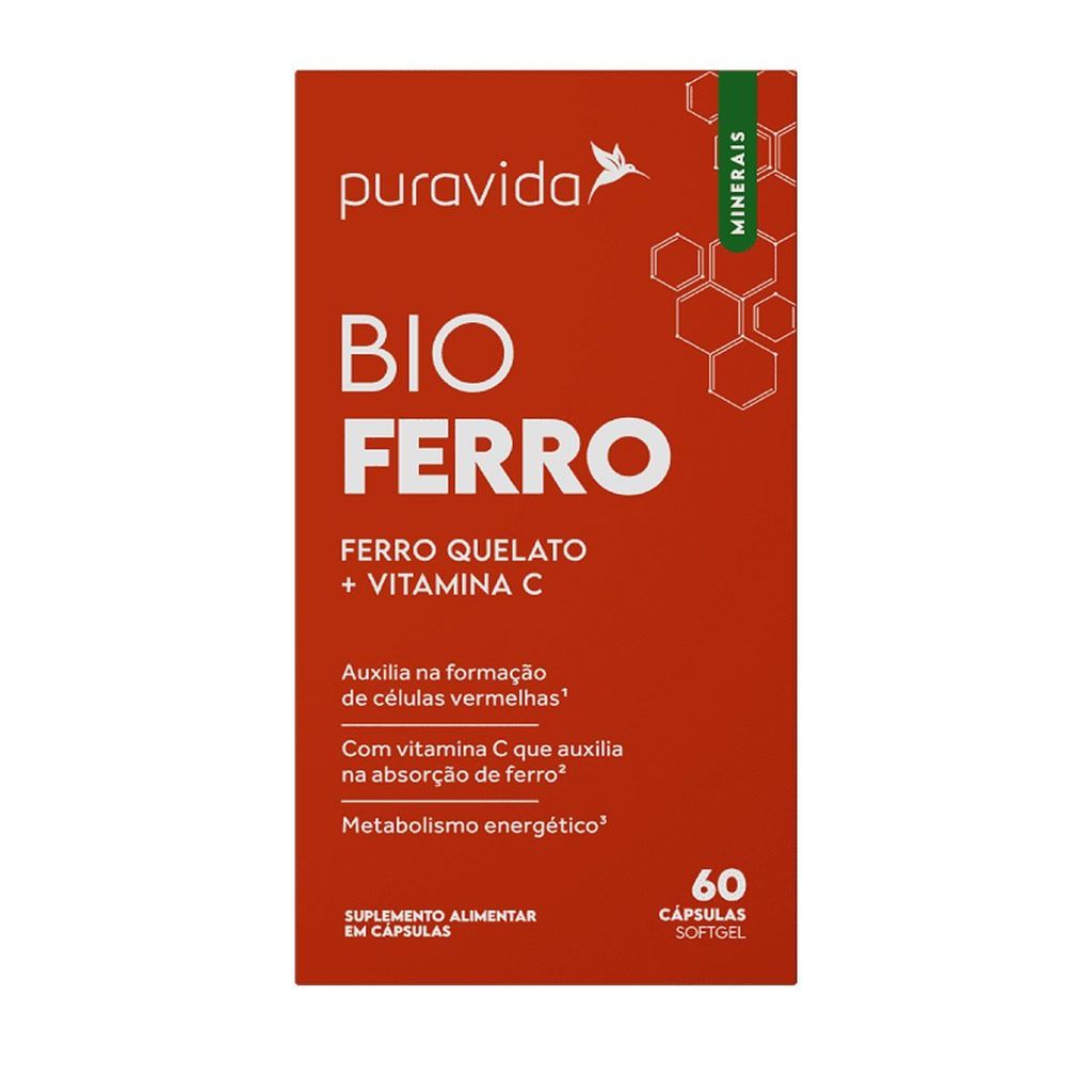Bio Ferro - 60 Cápsulas Softgel - Puravida