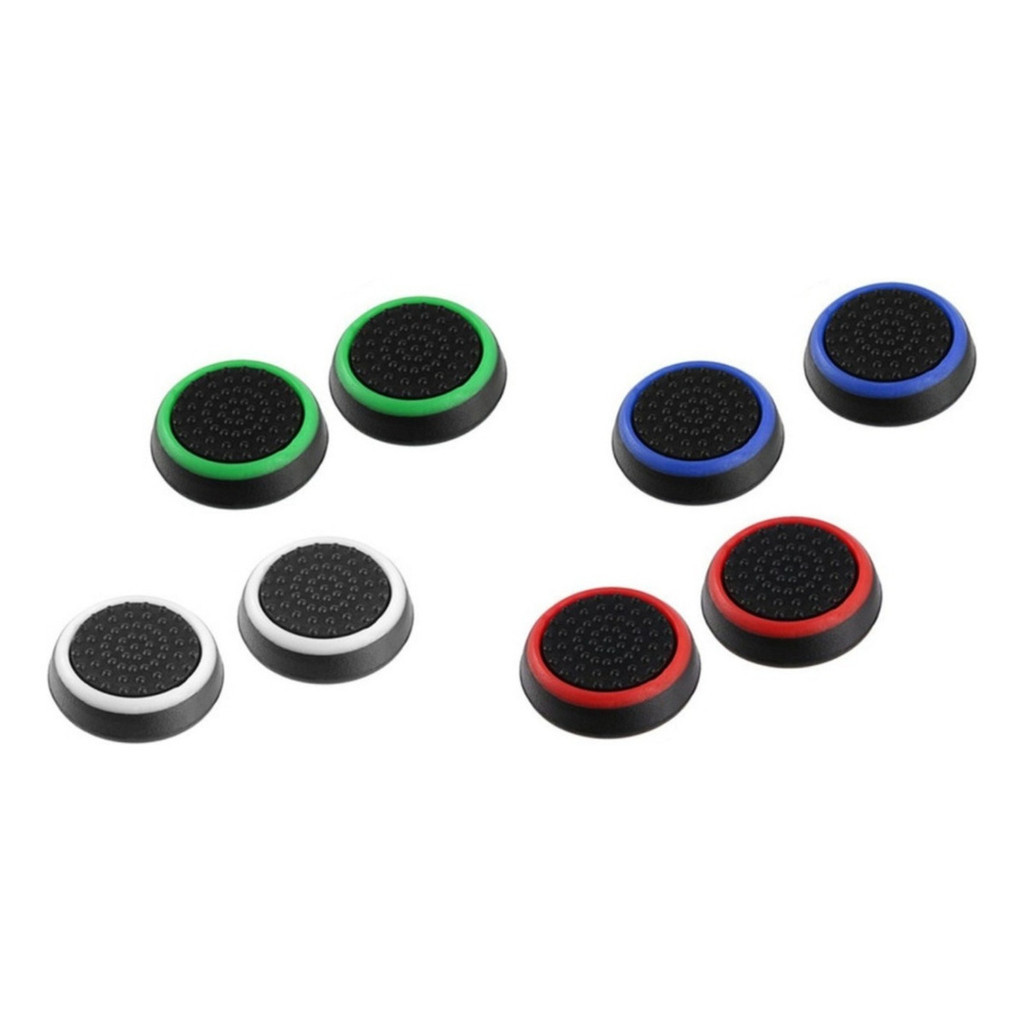 Kit 4 Pares De Grip Borracha P Controle Borracha PS3 / PS4 / PS5/ Wii / Switch / Xbox 360 / Xbox One / Xbox Series.