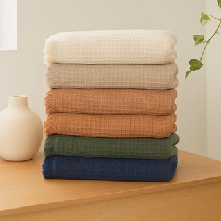 Manta de Sofá Piquet 2.10 X 1.50 Algodão Cru Com Franjas Boho Algodão Decorativa Grande Matelassada Top