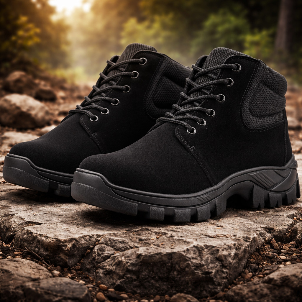 Coturno Masculino Adventure Bota Tratorada Resistente Confortável Antiderrapante Trabalho Dia a Dia