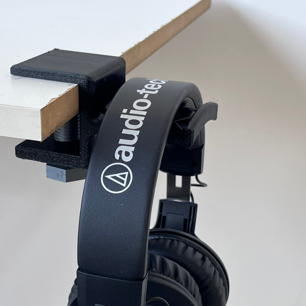 Suporte de mesa para Headphone - Ajustável Moderno Preto