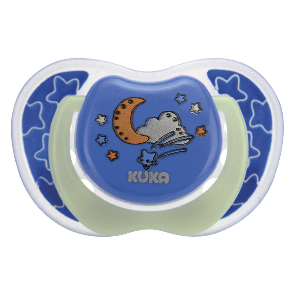 Chupeta Kuka Lumina Ortodôntica Fase 2 Azul 2086 em Oferta na Shopee