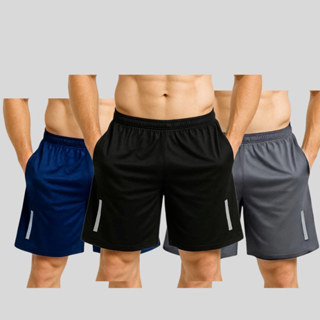Kit 3 Bermudas Dryfit Masculina Flanelada Ótimos para Caminhadas e Academia em Oferta na Shopee