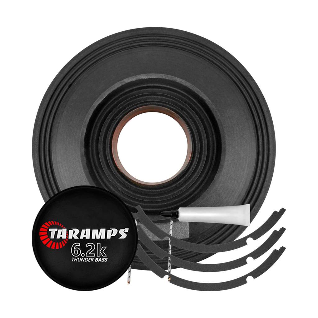 KIT REPARO ALTO FALANTE TARAMPS THUNDER BASS 6.2K 4 OHMS 15 POLEGADAS ORIGINAL em Oferta na Shopee