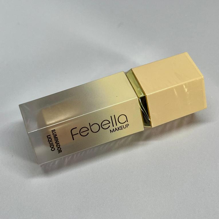 Iluminador Líquido Facial Febella Glow Alta Fixação Efeito Natural Pele Iluminada