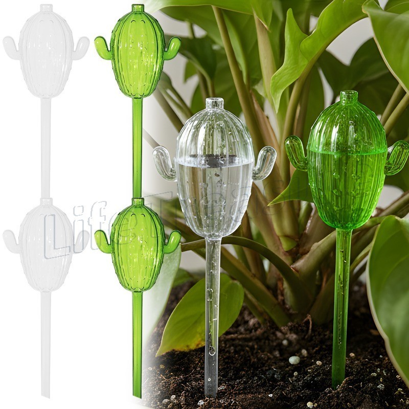 Bola De Rega De Plantas Em Formato De Cacto-Regador De Mudas De Flores-Dispositivo Vasos Autofluxo-Gotejador Automático