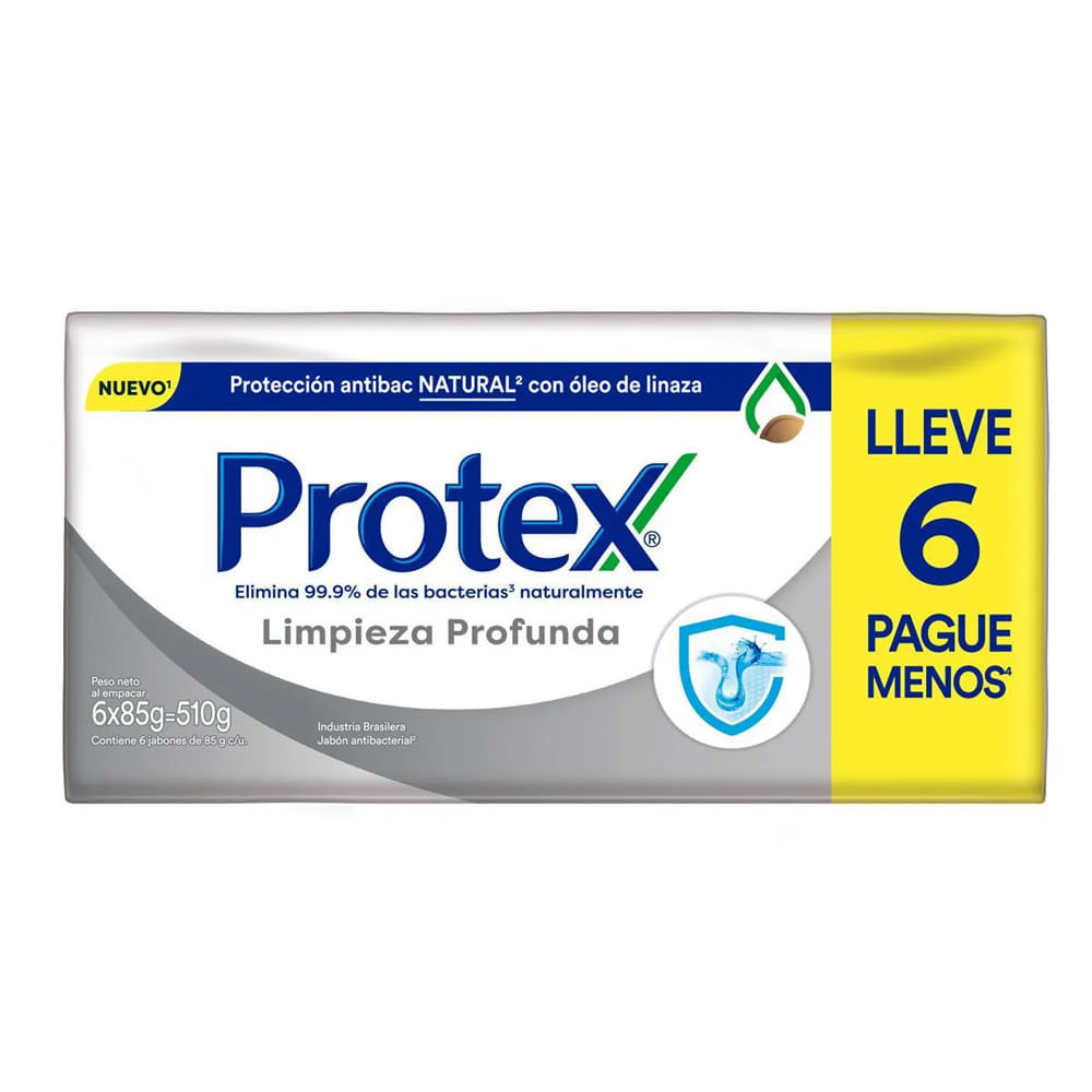 Sabonete Em Barra Protex Limpeza Profunda Original 85g Leve 6 Pague Menos