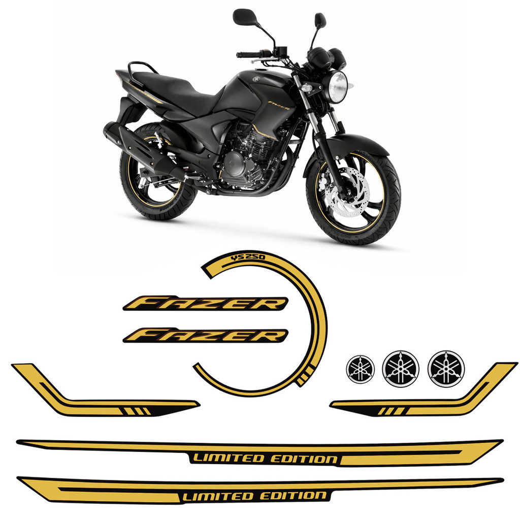 Adesivos Para Moto Yamaha Fazer 250 Ys 2010 Limited Edition em Oferta na Shopee