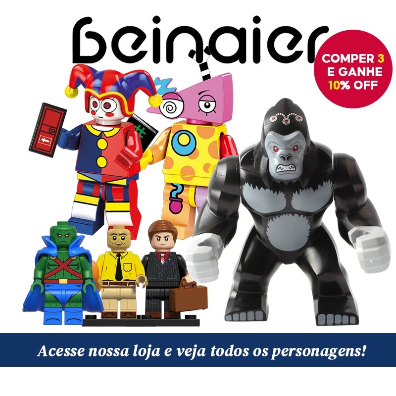 Mini blocos de construção de bonecas - vários personagens - alta qualidade