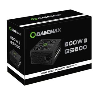 Fonte ATX Gamemax 600W GS600 com Cabo PFC Ativo 80 Plus White Preto em Oferta na Shopee
