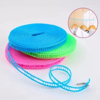 Corda de Varal de Nylon Retrátil 5 metros com Gancho à Prova de Vento Não Escorrega Estilo Trançado em Oferta na Shopee