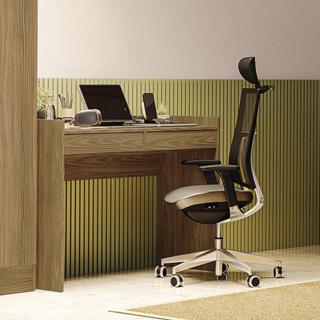 Escrivaninha 2 Gavetas Kappesberg Adapt Nogueira em Oferta na Shopee