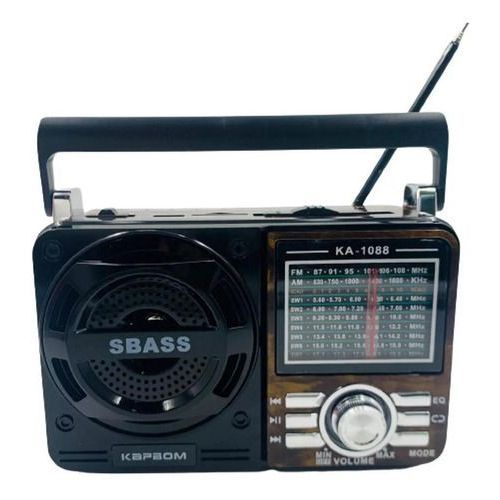 Radio Am Fm Portatil Retro Vintage Antigo Laterna Usb Kapbom KA-1088