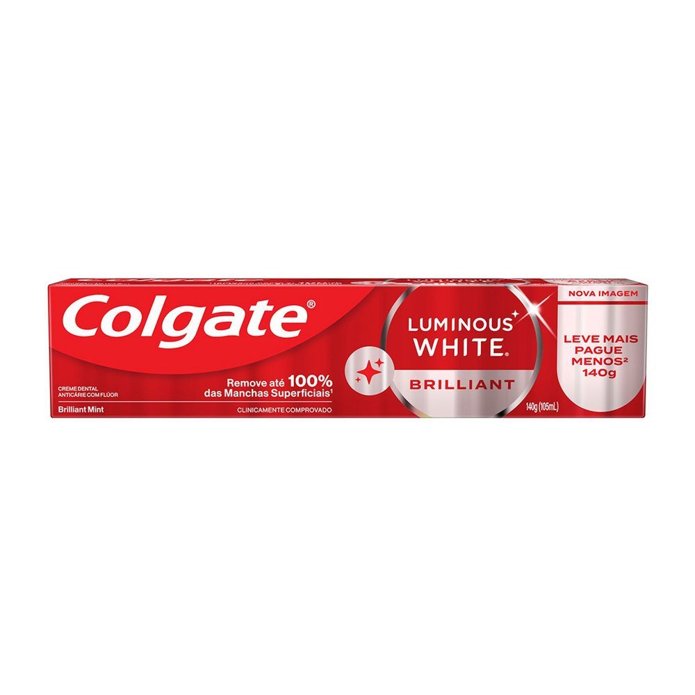 Creme Dental Colgate Luminous White Brilliant Mint 140g