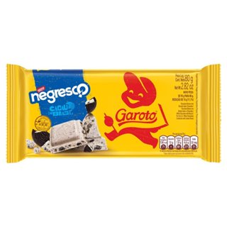 Chocolate Garoto Branco com Biscoito Negresco 80g em Oferta na Shopee