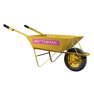 Carrinho de mão com caçamba metálica 60L Rotterman em Oferta na Shopee