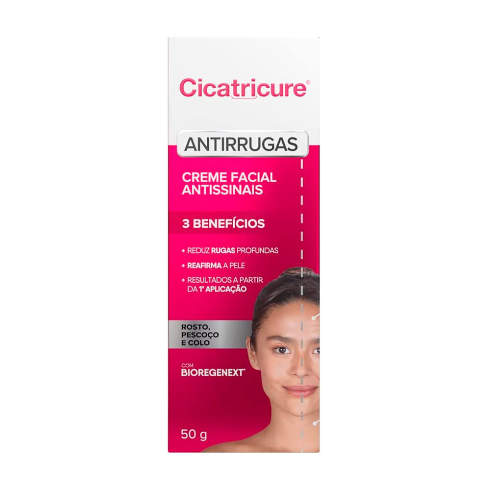 Cicatricure Creme Facial Antissinais 50g em Oferta na Shopee
