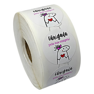 250 Etiqueta Personalizada Flork Bento 'Frase" Adesivo Obrigada Pela Sua Compra Adesivo 4cm em Oferta na Shopee