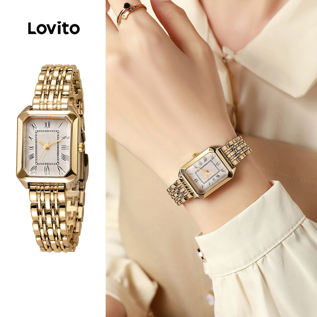 Retro quadrado senhoras relógio ins estilo banda de aço nicho relógio de quartzo Medieval simples-QWFB96FX251 em Oferta na Shopee