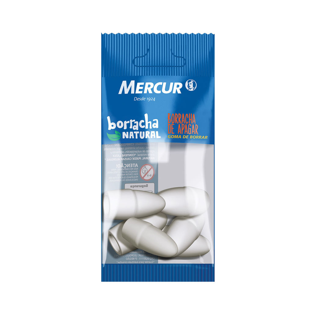 Borracha Ponteira Mercur Branca com 6 Unidades Borracha Ponteira Mercur Branca com 6 Unidades