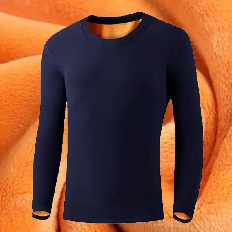 Roupa interior térmica engrossado forro de lã roupas de outono calças compridas terno masculino inverno roupas térmicas