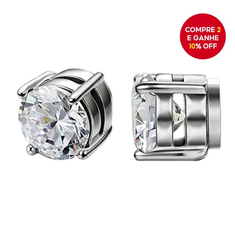 Brincos Magnéticos de Zircônia para Homens e Mulheres, Joias de Ouvido com Estudo Falso sem Perfuração. em Oferta na Shopee