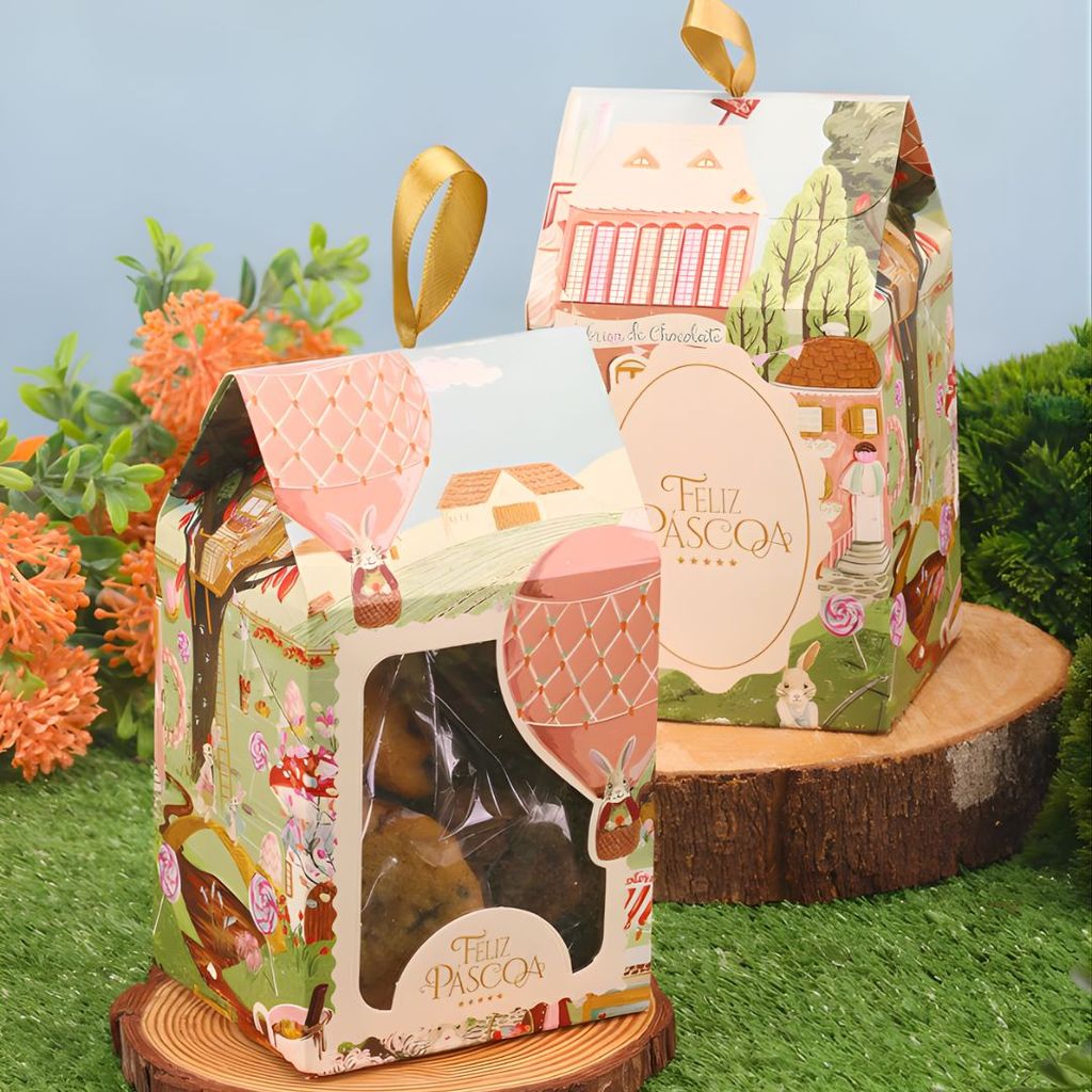 20 EMBALAGEM PARA LEMBRANCINHA COM VISOR VILA ENCANTADA 5538 ( PASCOA JANGO 2026 ) em Oferta na Shopee