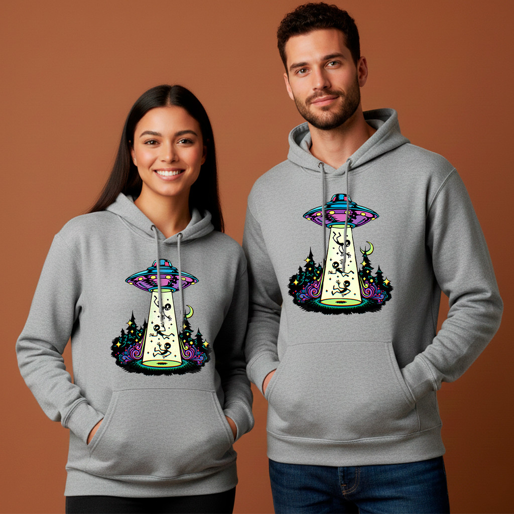 Moletom Disco Voador Abdução Alien UFO ET Alienigena Qualidade Unissex