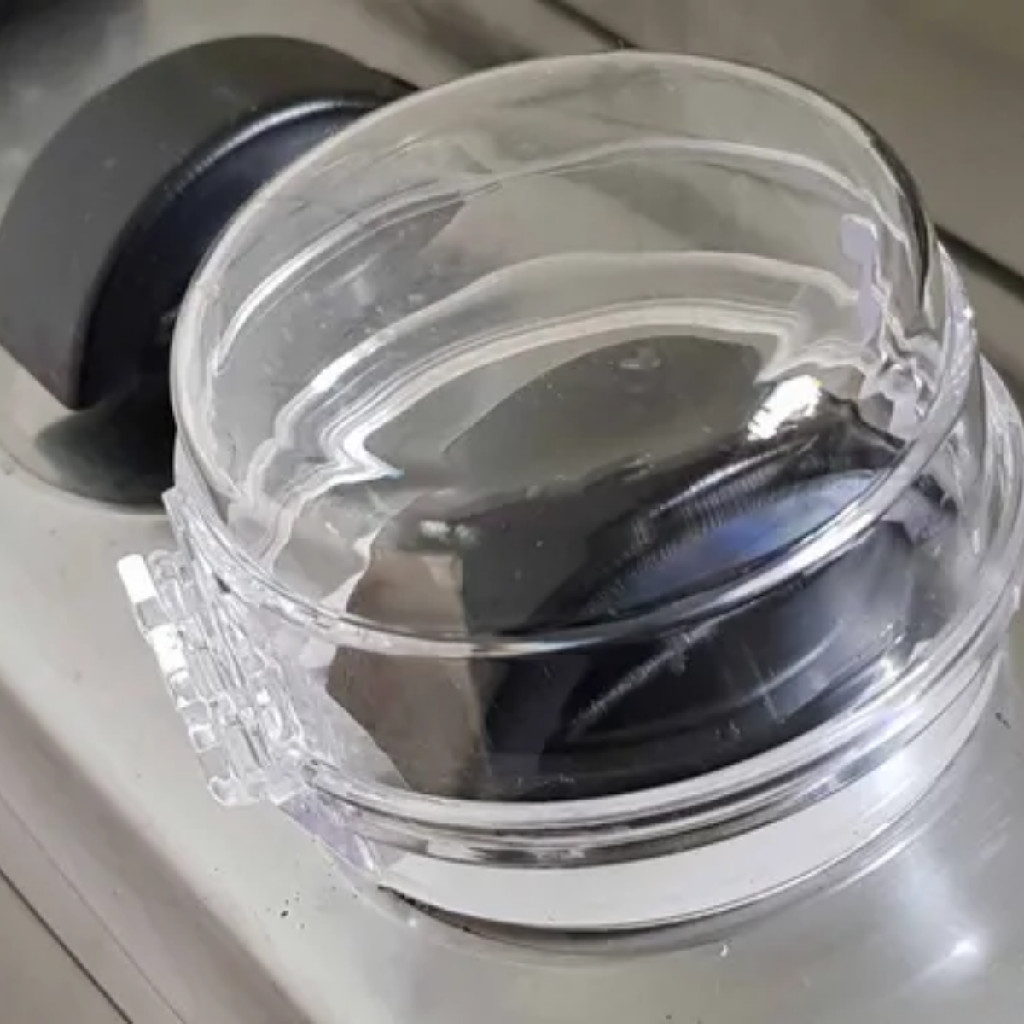 Kit 4 Unidades Trava Botão Fogão Anti Bebe Crianca Tampa Segurança Acrílico Seguro Casa Pratico