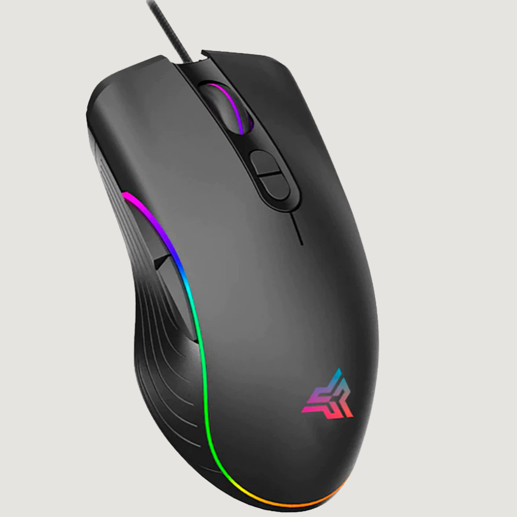 Mouse Gamer iluminação RGB design ergonômico Premium confortável 4800 DPI