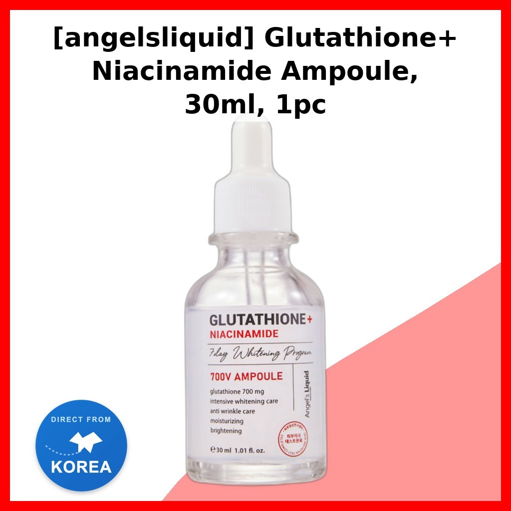 [Angelslíquido] Ampola De Glutationa + Niacinamida , 30ml , 1 Unidade/Coreana/Fórmula Iluminadora Da HANABISUTORI
