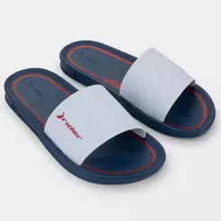 Chinelo Rider Slide Street Listra Masculino - Azul e Vermelho
