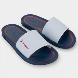 Chinelo Rider Slide Street Listra Masculino - Azul e Vermelho em Oferta na Shopee