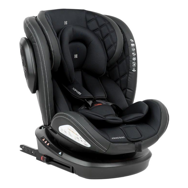 CADEIRA DE CARRO ISOFIX 360 STARK 0 A 36 BLACK / PRETO (SALDAO) - KIKKA BOO