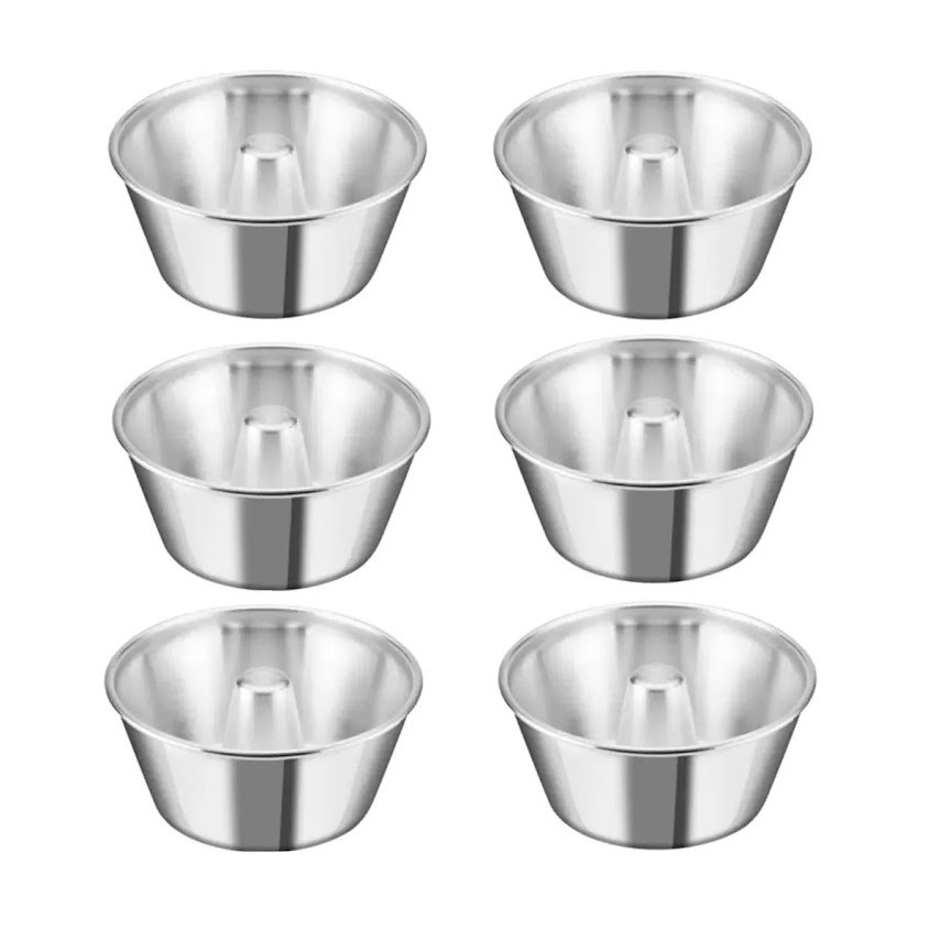 Kit de Forma de Mini-pudim Continental (6 Peças)