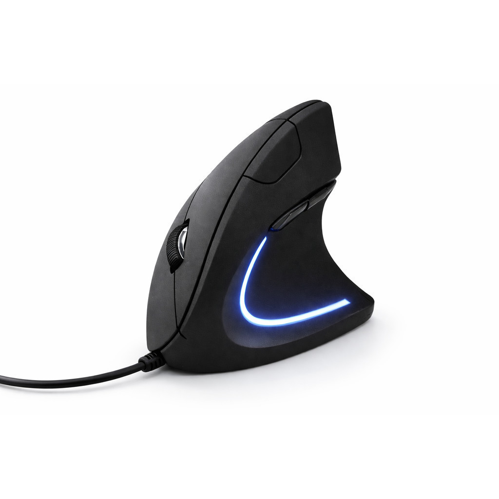 Mouse Vertical Com Fio Ergonômico 3600 Dpi Ajustável Led RGB 6 Botões D5 em Oferta na Shopee