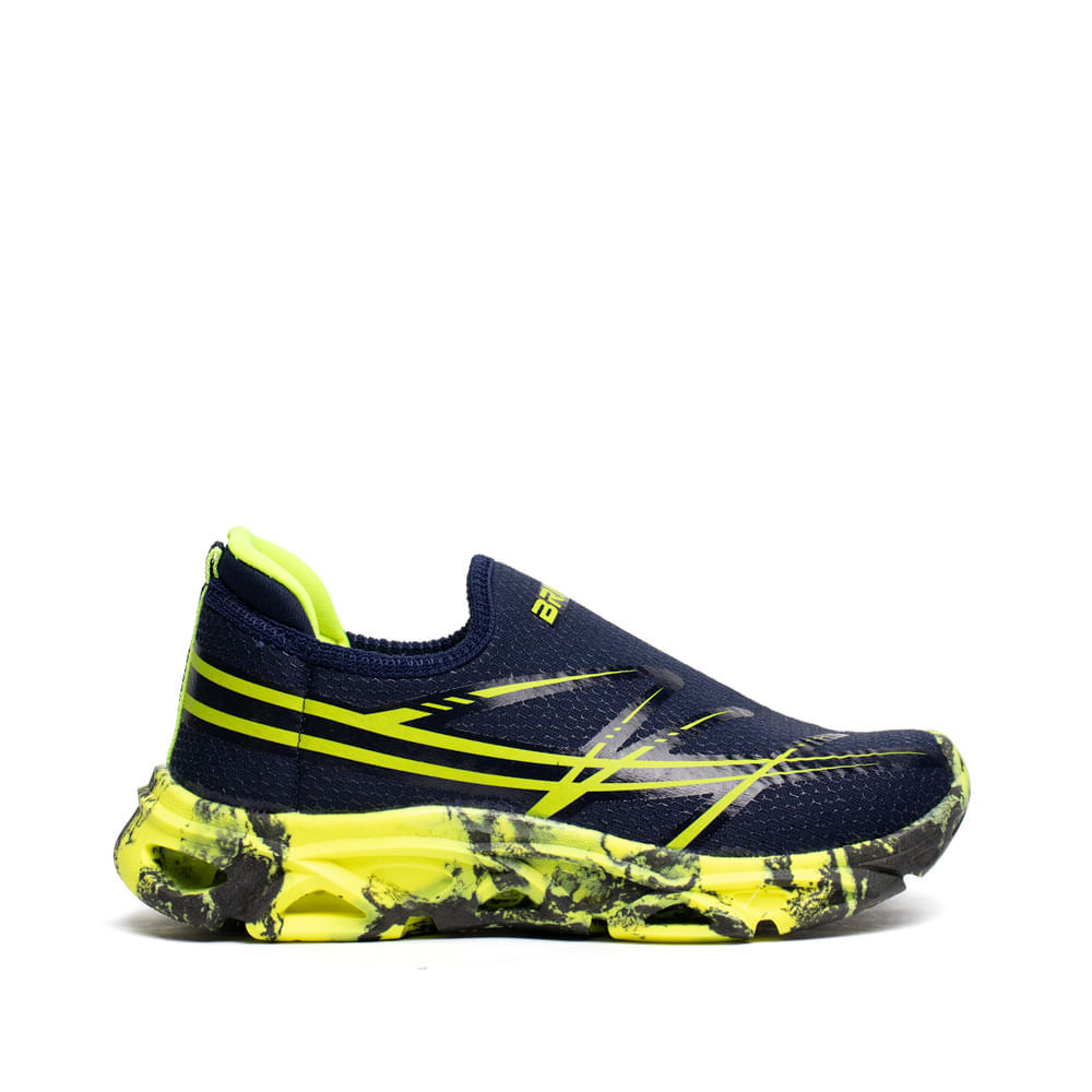 Tênis Infantil Brink Calce Fácil LED Marinho/Amarelo em Oferta na Shopee