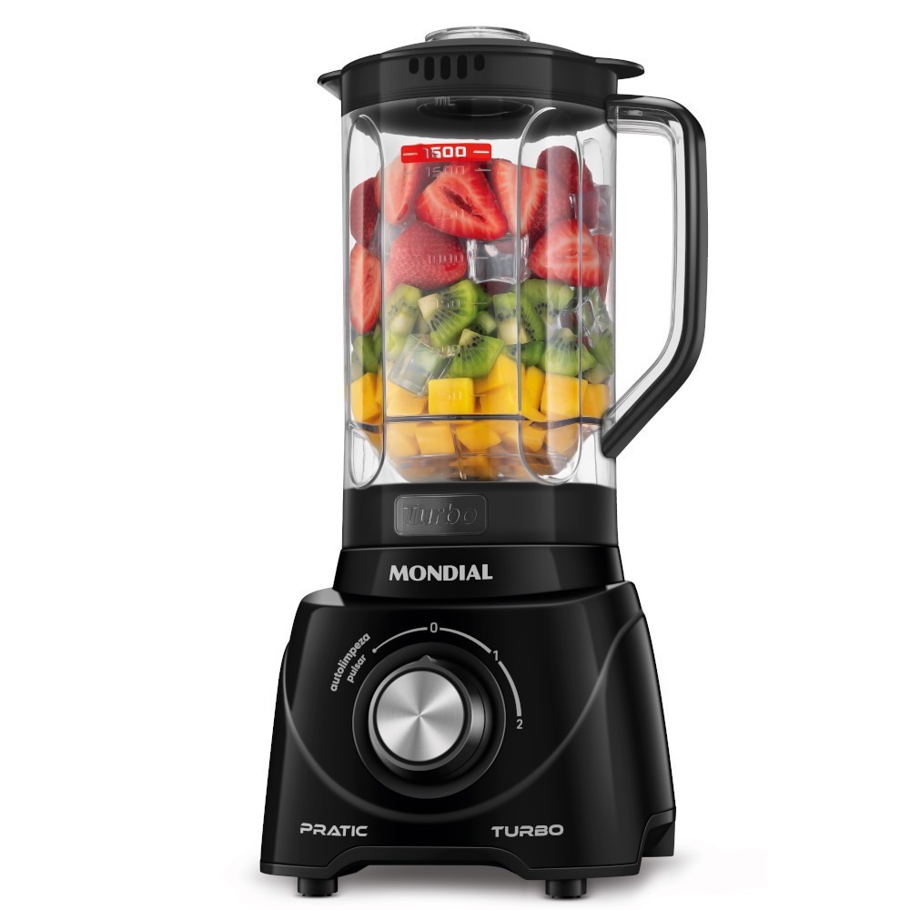 Liquidificador 2 velocidades 550W Pratic Turbo - L-98 Mondial